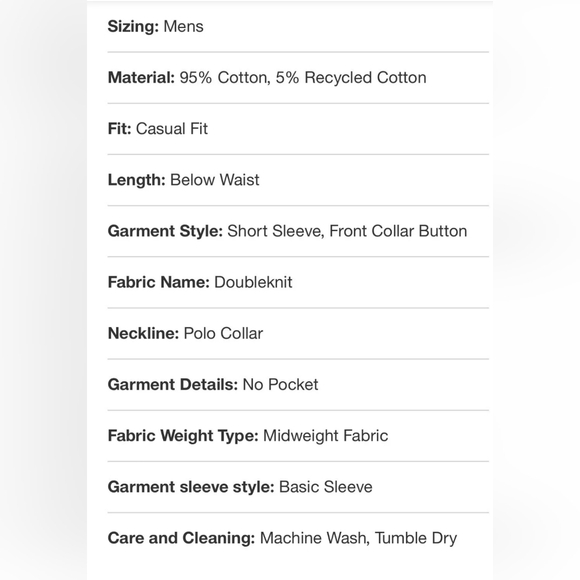 *Men's Turquoise Green Short Sleeve Button Up Polo Shirt Size XL NWT - Picture 4 of 7